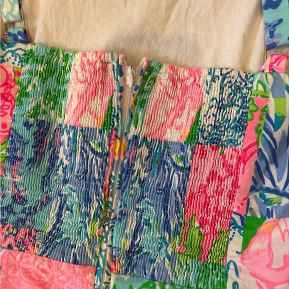 Lilly Pulitzer Jesse Romper Dress Size 12 Back Together Again Resort Preppy - Picture 3 of 5